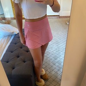 Pink athletic skirt